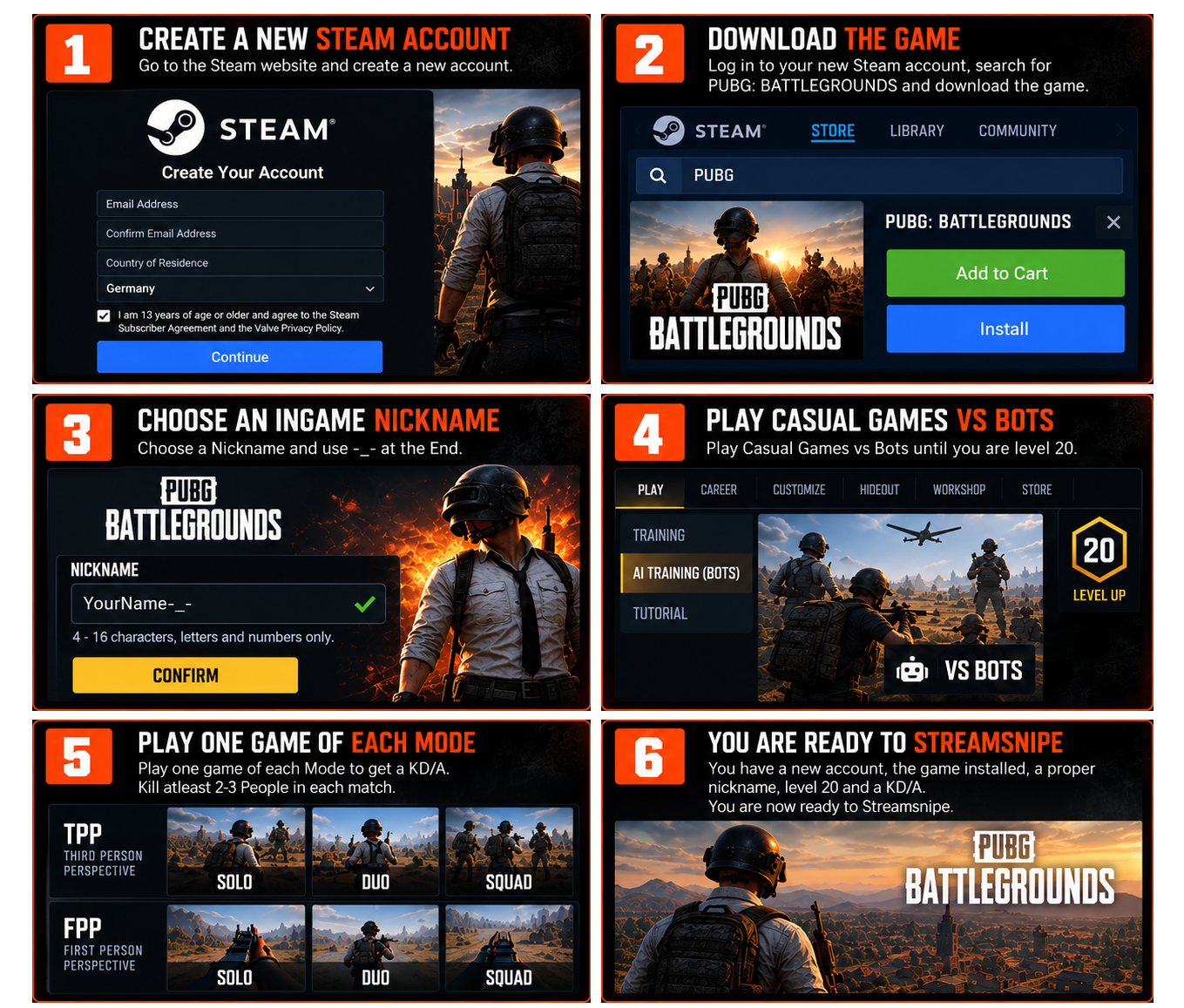 PUBG step-by-step guide
